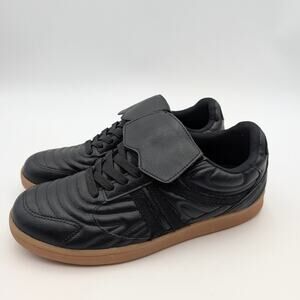 Steve Madden Madrid Tennis Shoes Lace-Up Women's Black Size US8.5M EU39